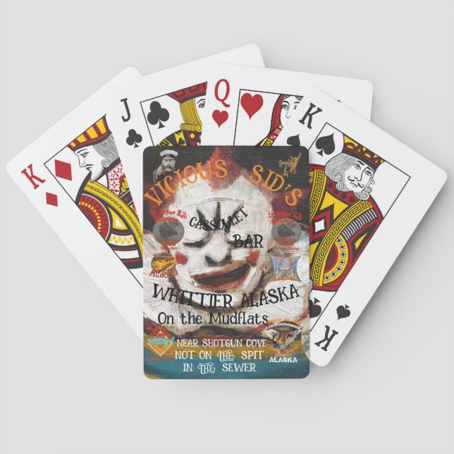 JEU DE CARTES BAR CASSOULET DE SID VICIEUX WHITTIER ALASKA (dos)