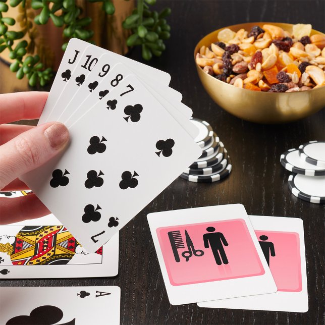 Jeu De Cartes Barber Shop Icon Haircut Comb et ciseaux (Créateur téléchargé)
