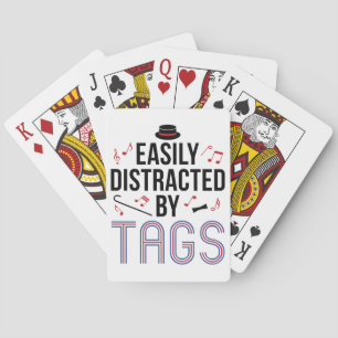 Jeu De Cartes Barbershop Quartet facilement distrait par des éti