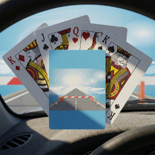 Jeu De Cartes Barrière rouge et blanche Accès bloqué