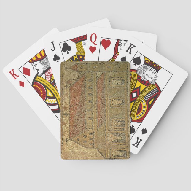 Jeu De Cartes basilique chrétienne, trottoir en mosaïque, époque (dos)
