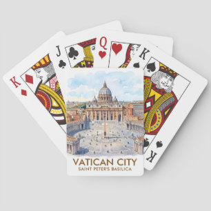 Jeu De Cartes Basilique Saint-Pierre personnalisée Cité du Vatic