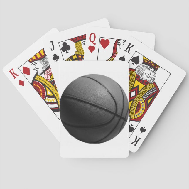 Jeu De Cartes Basket-ball noir et blanc (dos)