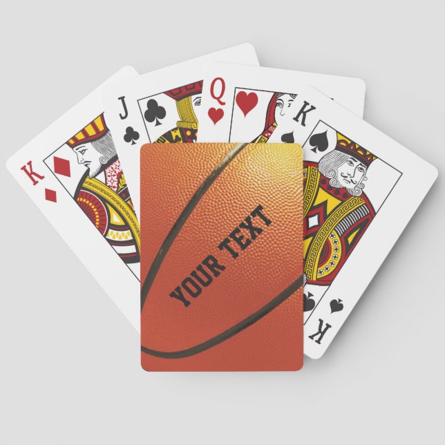 Jeu De Cartes Basket-ball sur mesure jouer aux cartes (dos)