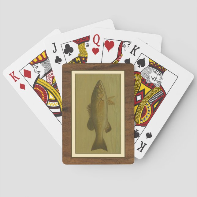 Jeu De Cartes Basse noire sur un Arrière - plan vert (dos)