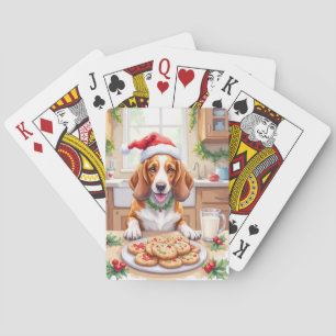 Jeu De Cartes Basset Hound Adorable qui se glisse des Cookies de