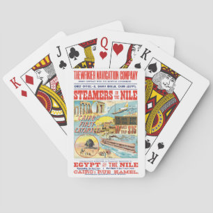 JEU DE CARTES BATEAU À VAPEUR VINTAGE DU NIL