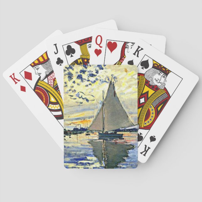 Jeu De Cartes Bateau à voile au Petit Gennevilliers JOUER CARTES (dos)