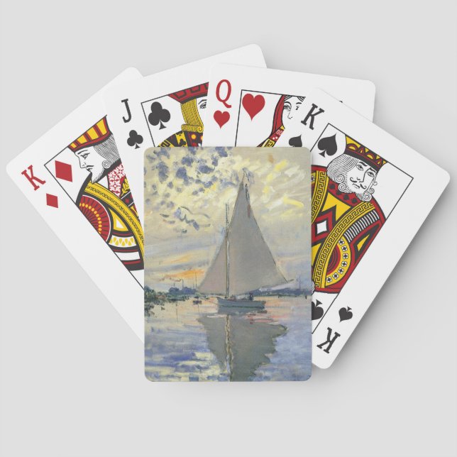 Jeu De Cartes Bateau à voile au Petit-Gennevilliers par Claude M (dos)