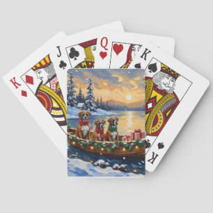 Jeu De Cartes Bateau de Noël Boxer Fêtes