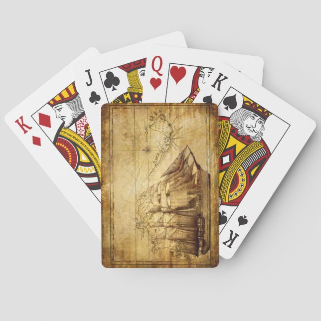 Jeu De Cartes bateau de pirates (dos)