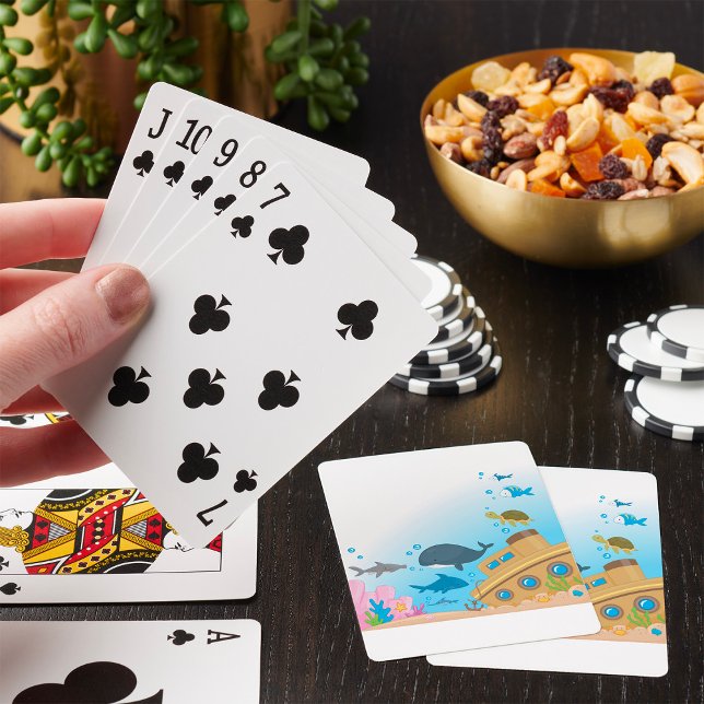 Jeu De Cartes Bateau Et Poisson Ensoleillés (Créateur téléchargé)
