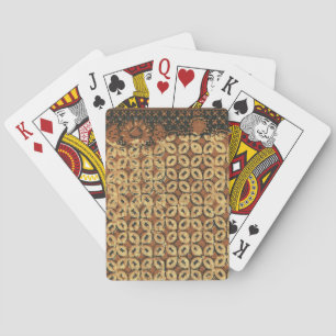 Jeu De Cartes Batik Earthy Coffee Bean Élégant Rustique robuste