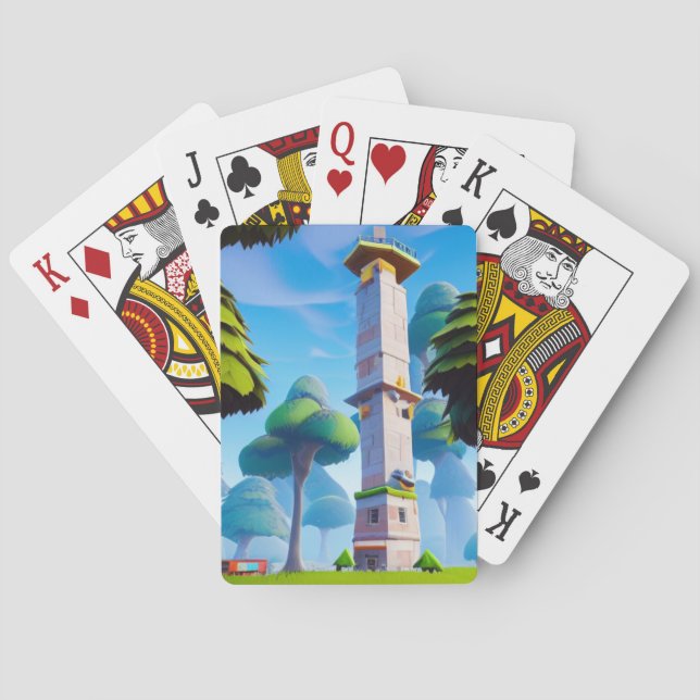 Jeu De Cartes Bâtiment Artsy (dos)