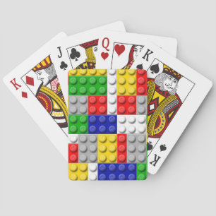 Jeu De Cartes Bâtiments Couleur primaire Anniversaire/Fête du ga