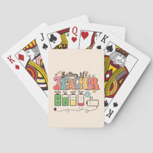 Jeu De Cartes Batterie à vie de l'enseignant