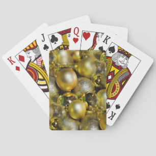 Jeu De Cartes Baubles de Noël d'or