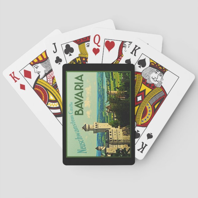 Jeu De Cartes Bavière Allemagne Neuschwanstein Château (dos)