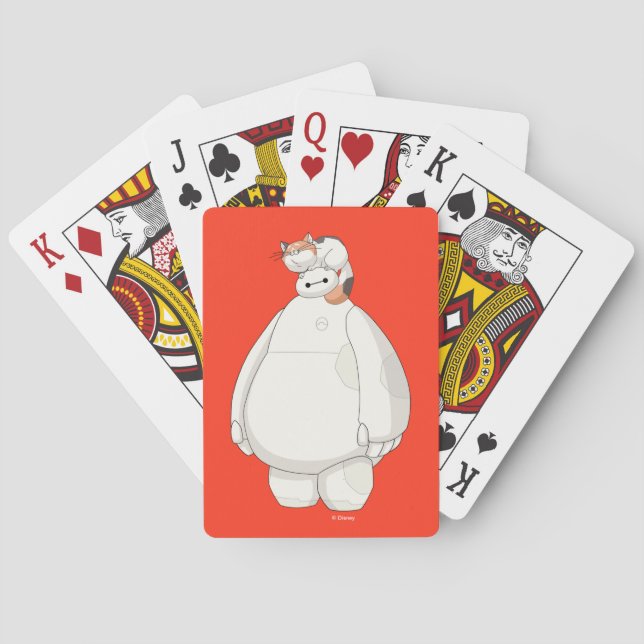 Jeu De Cartes Baymax avec Mochi sur sa tête (dos)