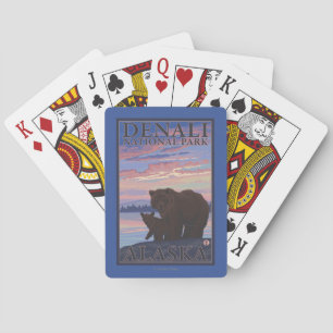 Jeu De Cartes Bear and Cub - Denali National Park, Alaska