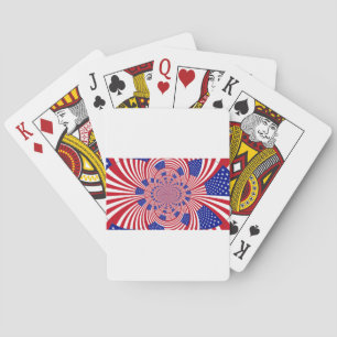 Jeu De Cartes Beau drapeau américain Extraordinaire Kaleidoscope