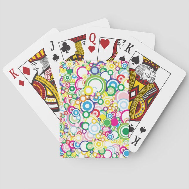 Jeu De Cartes Beaucoup de cercles vifs (dos)