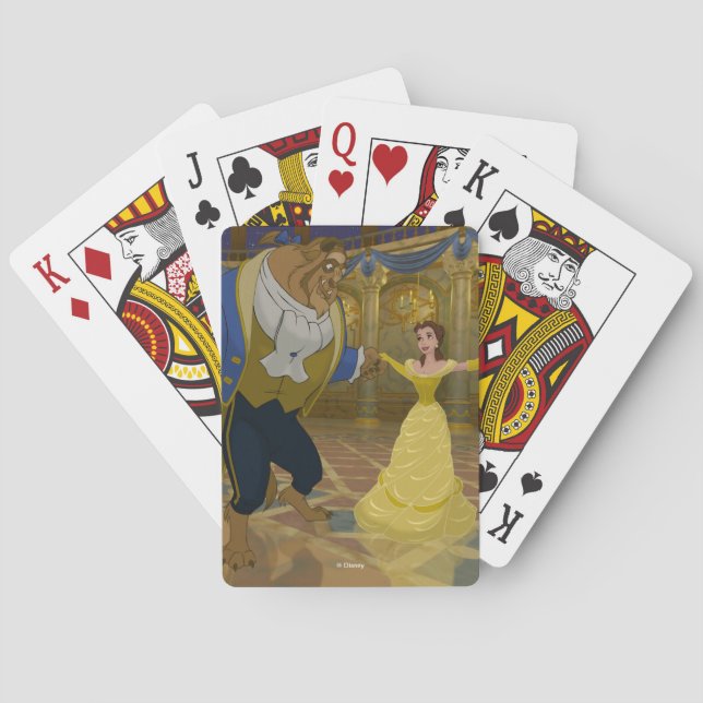 Jeu De Cartes Beauté & La Bête | Cartes de jeu dansantes (dos)