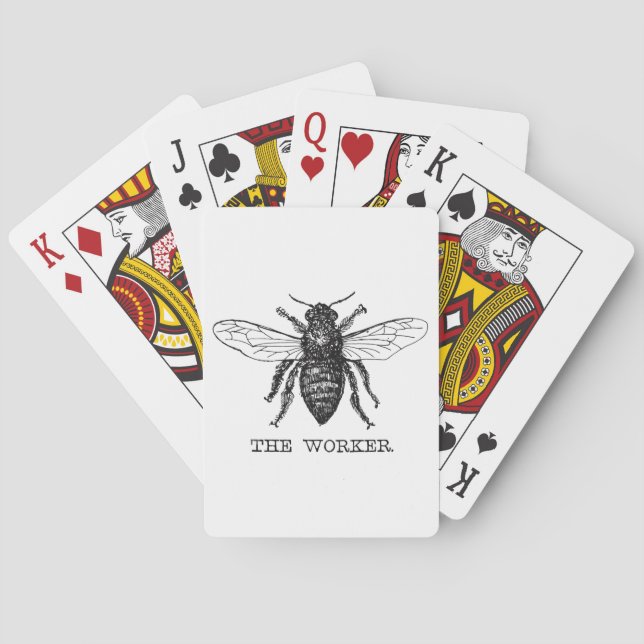 Jeu De Cartes Bee Worker Honey Black Bumblebee (dos)