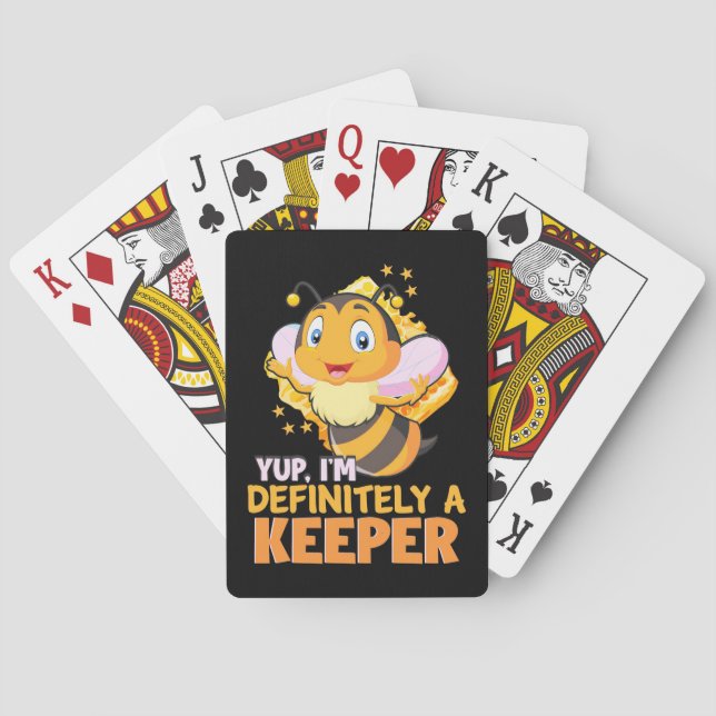Jeu De Cartes Beekeeper Gift | I Am Definitely A Bee Keeper (dos)
