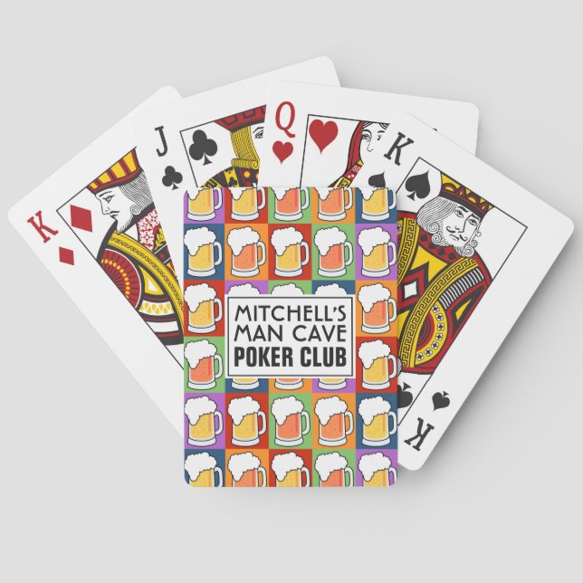 Jeu De Cartes BEER Pop Art carte à jouer (dos)