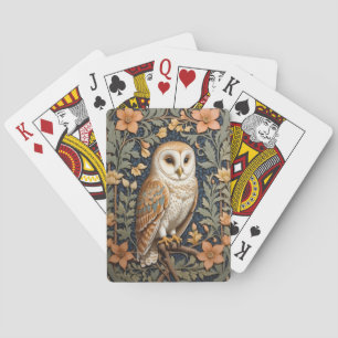 Jeu De Cartes Belle Barne Vintage Owl William Morris Inspiré