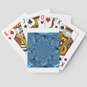 Jeu De Cartes Belle Belle Iridescente Blue Kaleidoscope Art