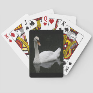 Jeu De Cartes Belle carte blanche cygne à jouer