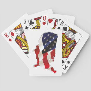 Jeu De Cartes Belle carte du drapeau américain Deck de cartes de