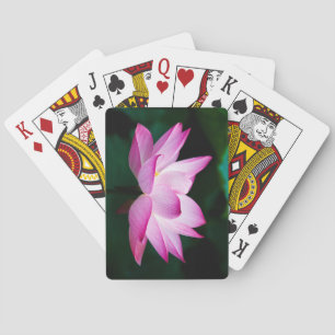 Jeu De Cartes Belle Fleur de Lotus Rose