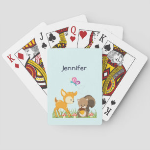 Jeu De Cartes Belle forêt Animaux Caricature Whimsical