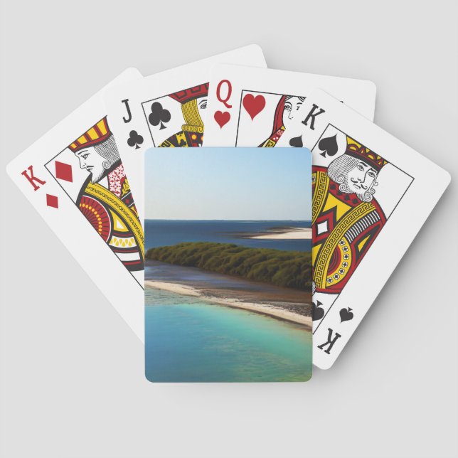 Jeu De Cartes Belle image de façade côtière (dos)