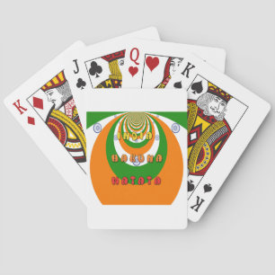Jeu De Cartes Belle Inde couleurs drapeau national Hakuna Matata