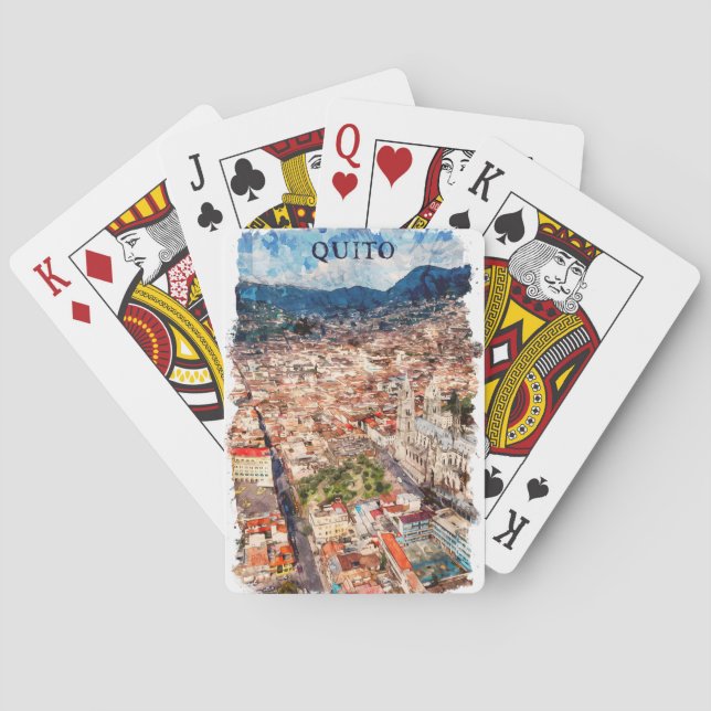 Jeu De Cartes Belle Quito Ecuador Cityscape (dos)