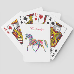 Jeu De Cartes Belle Rainbow Color Horse Thunder_Cove
