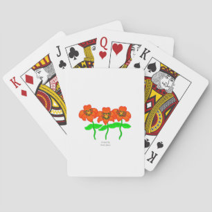 Jeu De Cartes Belles Lys De Tigre Jouant Des Cartes