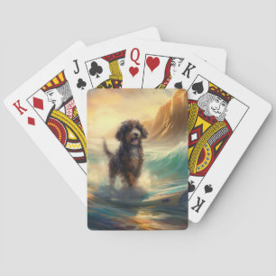 Jeu De Cartes Bernedoodle Beach Surf Peinture
