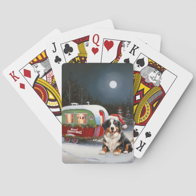Jeu De Cartes Bernese Mountain Caravan Christmas Adventure (dos)