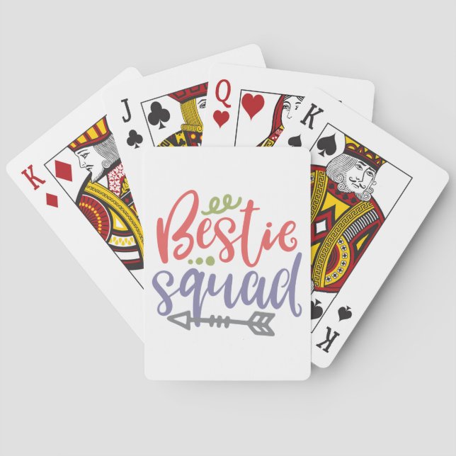 Jeu De Cartes Bestie Squad Friendship Design (dos)