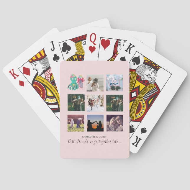 Jeu De Cartes BFF Photo Collage Jellyfish Octopus Cadeau personn (dos)