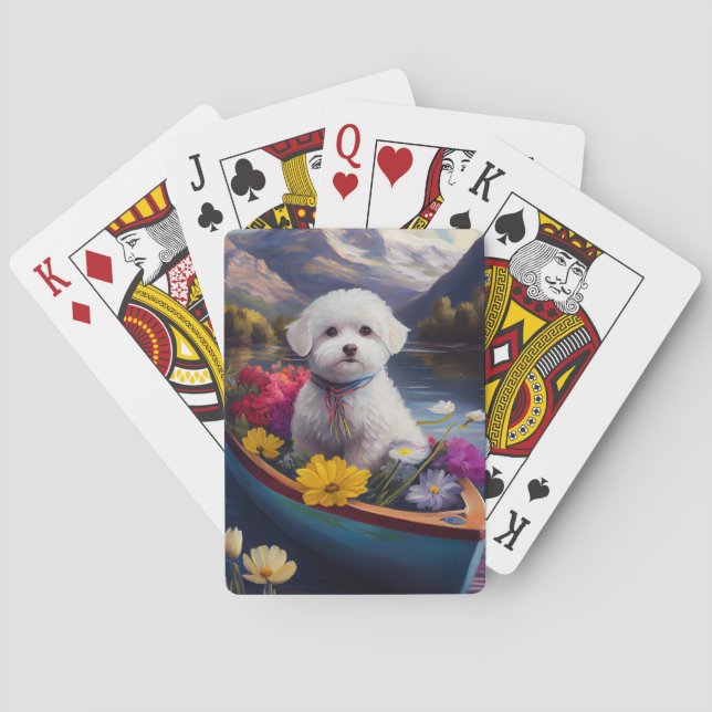 Jeu De Cartes Bichon Frise sur une pagaie : une aventure Pittore (dos)