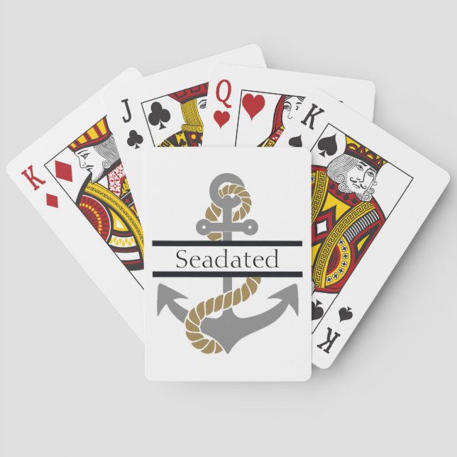 Jeu De Cartes Bicyclette Ancre nautique Playeur Cartes (dos)
