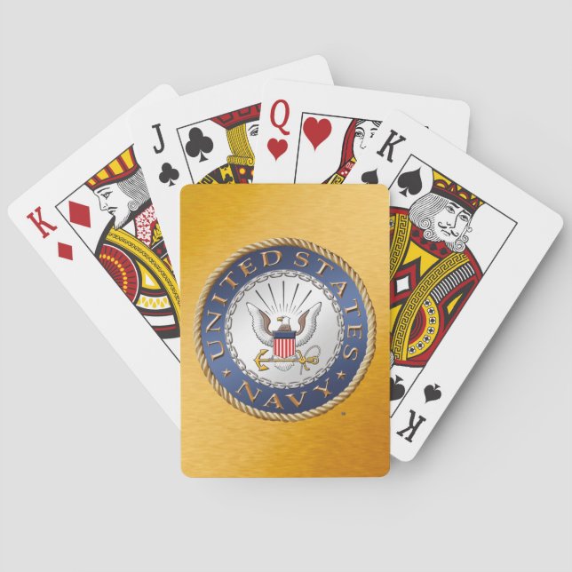 Jeu De Cartes Bicyclette de la marine américaine Jouer des carte (dos)