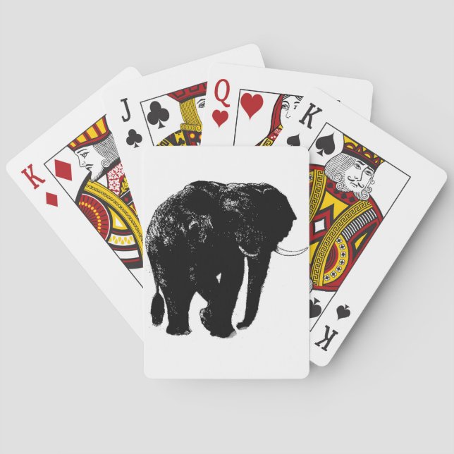 Jeu De Cartes Bicyclette éléphante Jouer aux cartes (dos)