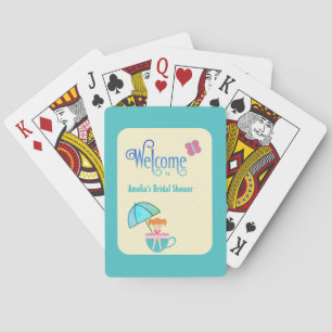 Jeu De Cartes Bienvenue à la douche de mariage à la tasse papill